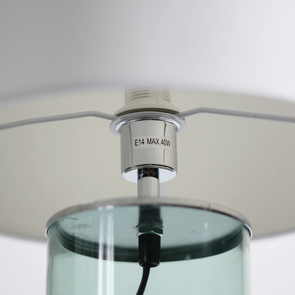 Glass Lamp | Aqua or Green