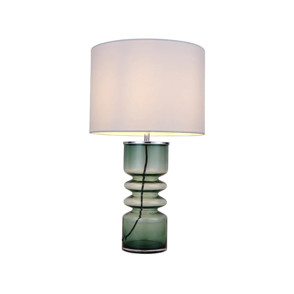 Glass Lamp | Aqua or Green