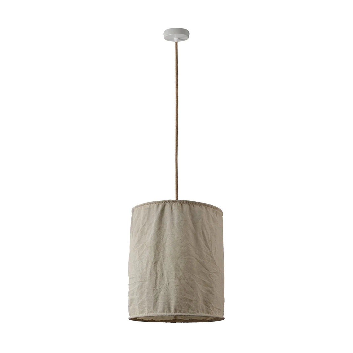 Natural Linen Pendant Light - Small or Large