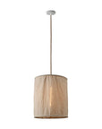 Natural Linen Pendant Light - Small or Large