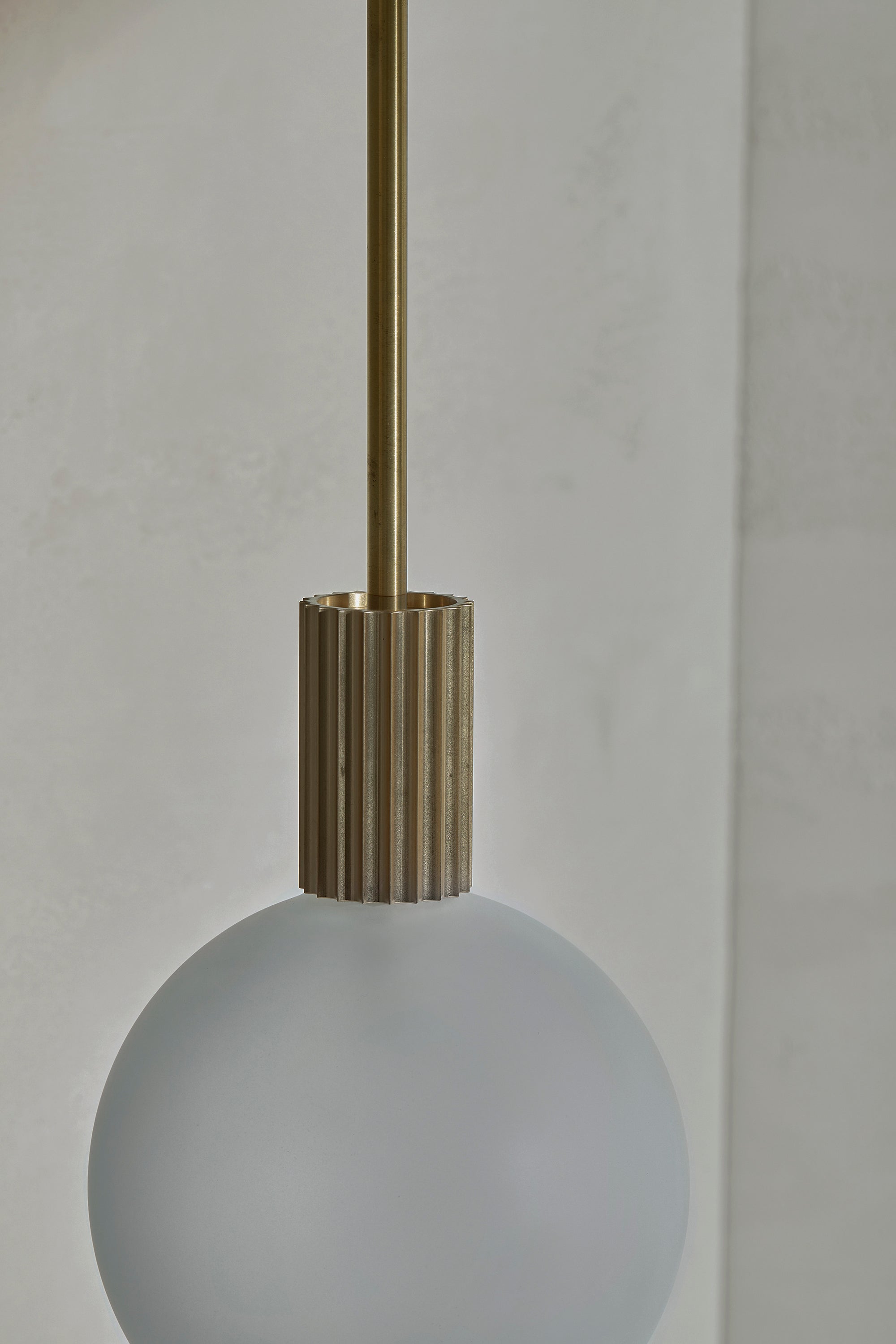 Large frosted store glass pendant light