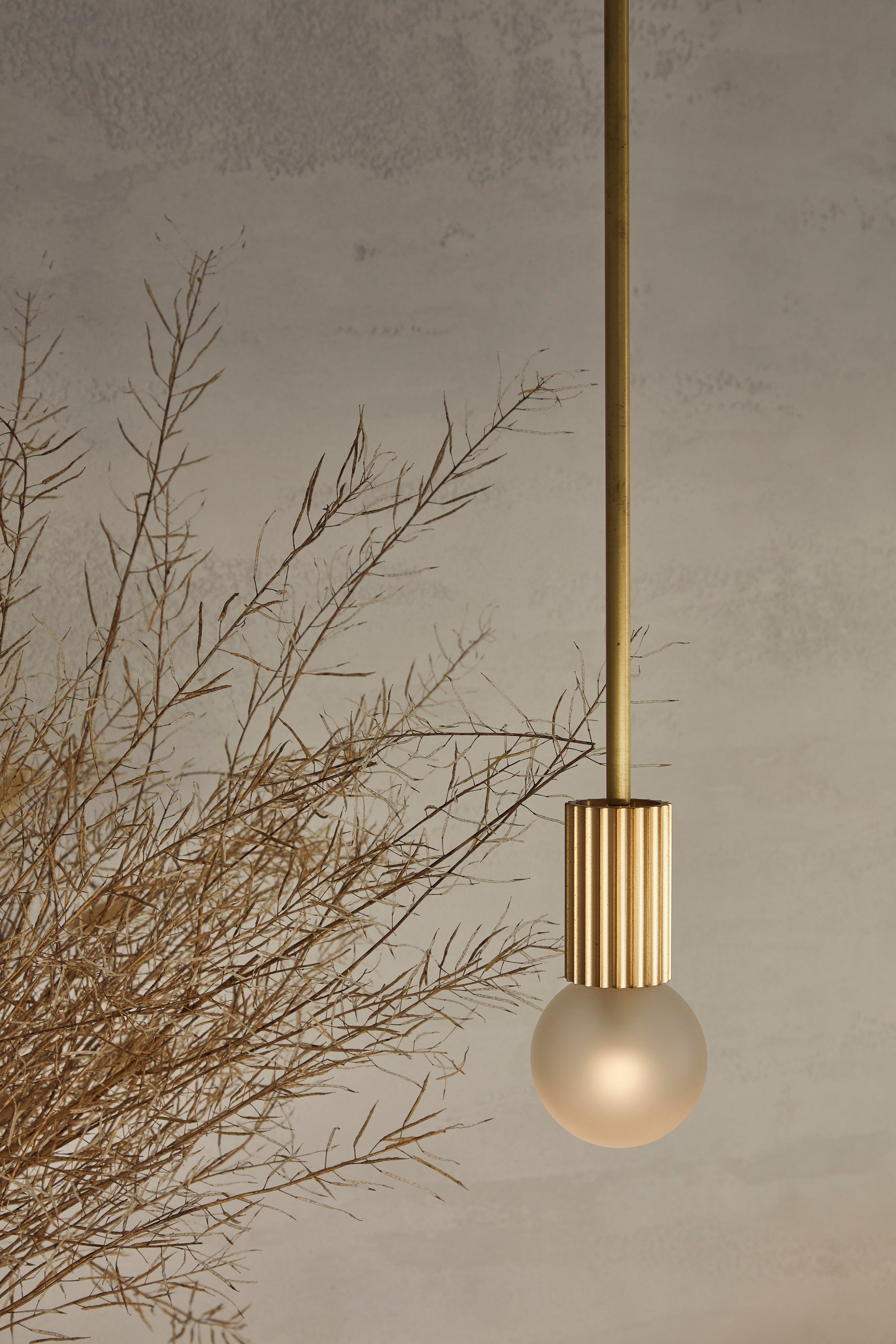 Solid pendant light top