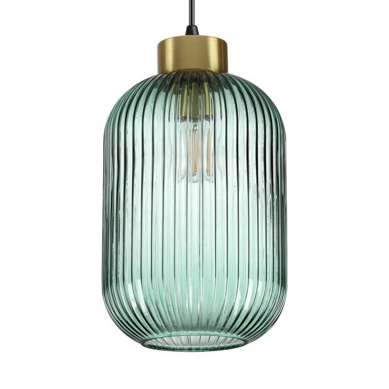 Pleated glass deals pendant light