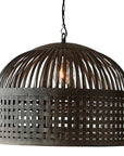 Woven Iron Pendant | Antique Black, Rust or Antique White