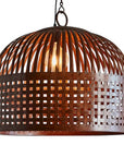 Woven Iron Pendant | Antique Black, Rust or Antique White