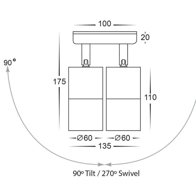 Double Adjustable Spot