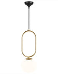 Shana Pendant Glass/Brass