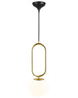 Shana Pendant Glass/Brass