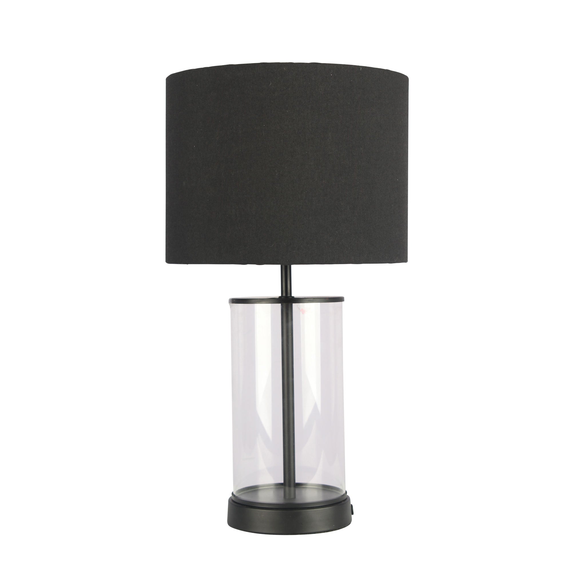 Black &amp; Glass Table Lamp
