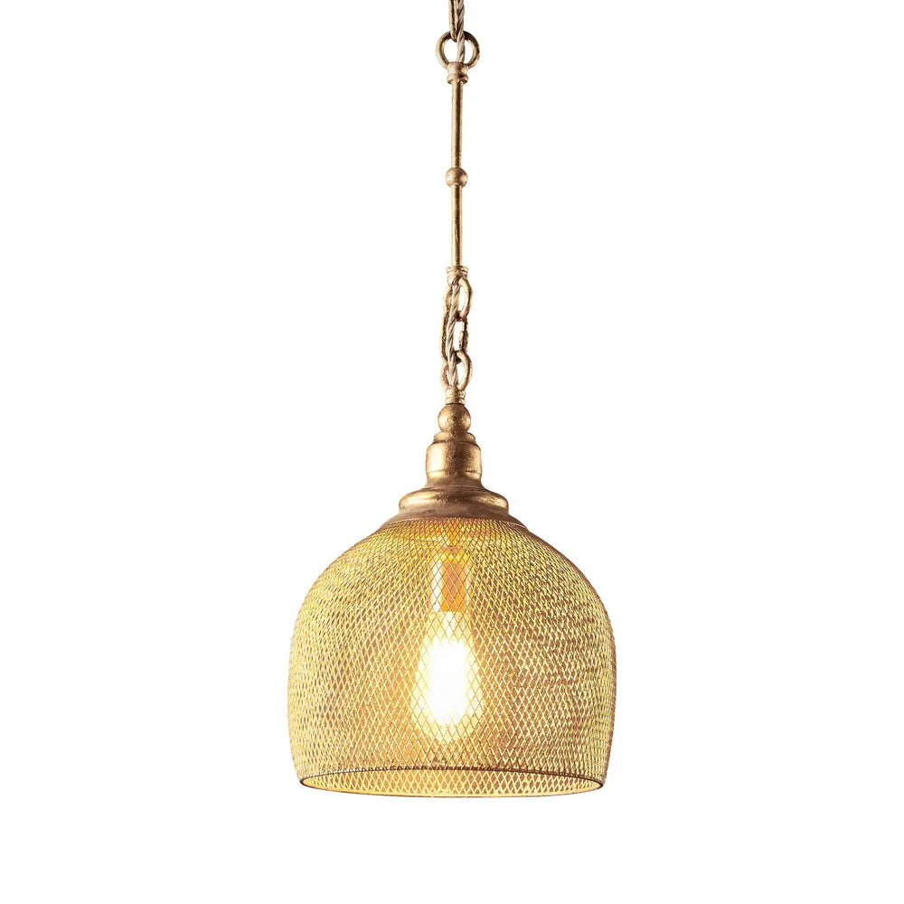 Kel Mesh Gold Ceiling Pendant | Small or Large