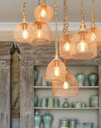 Kel Mesh Gold Ceiling Pendant | Small or Large