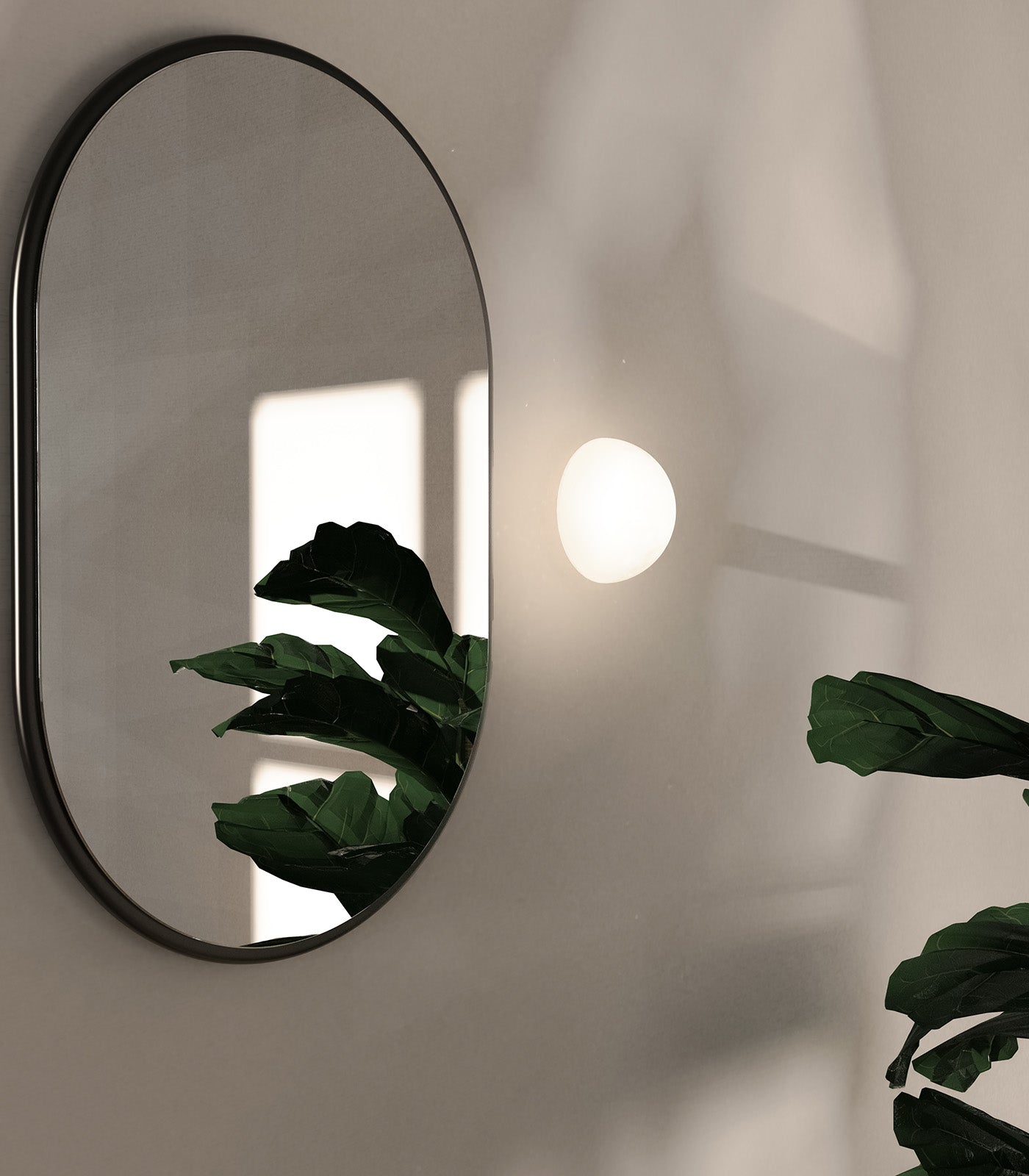 Dome Mirror Wall Light